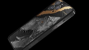 Tyrannophone iPhone-etui har ægte dinosaurtand