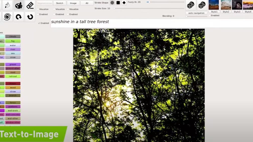 NVIDIAs GauGAN2 AI kan skabe fotorealistiske billeder ud fra en sætning