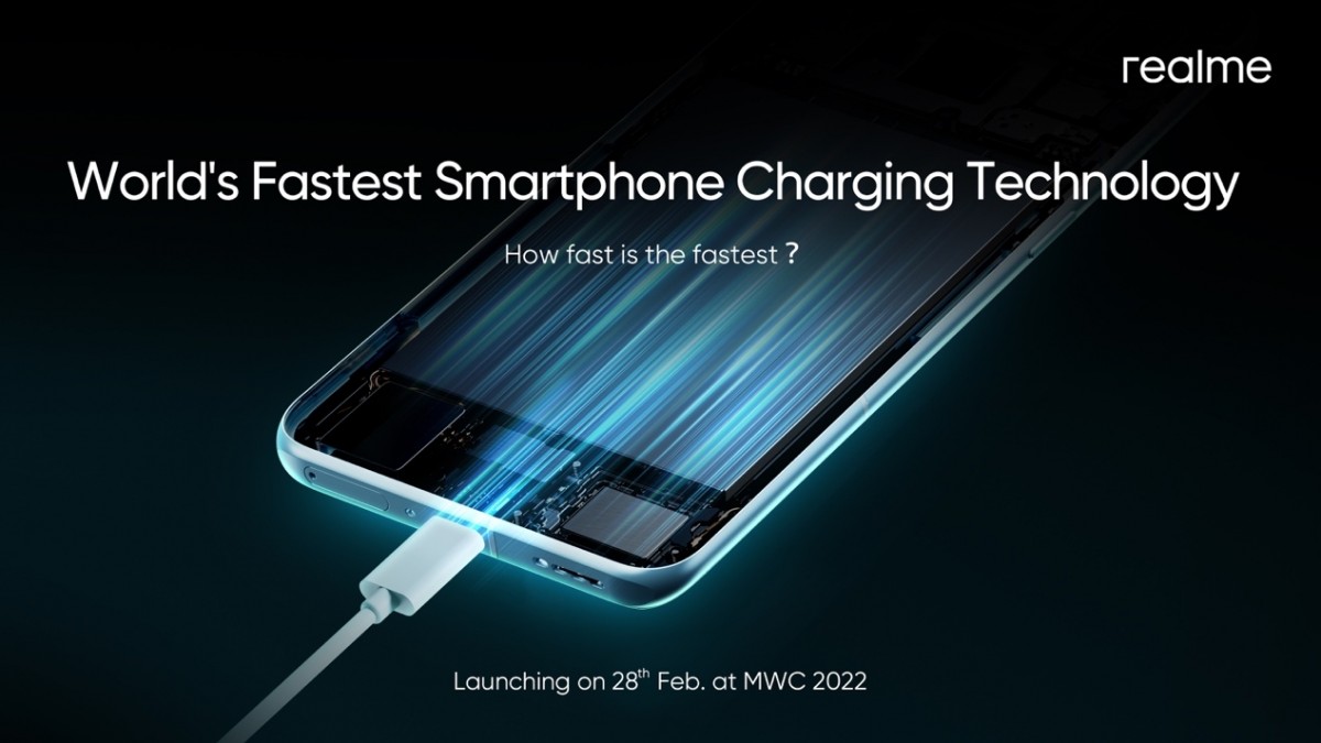 Realme hurtigopladning mobil