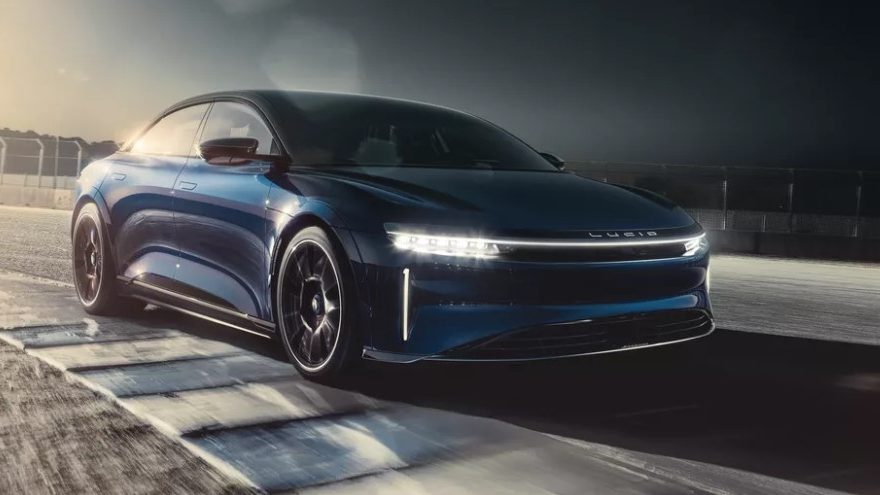 Lucid Air Sapphire Edition accelererer fra 0-100 km/t på under to sekunder