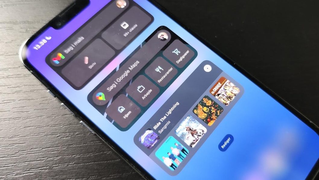 Nye smarte Google-widgets på iPhone