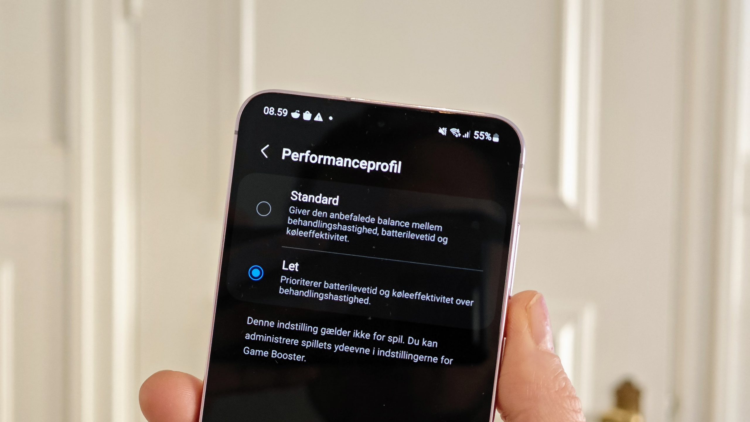 Sådan får du længere batteritid på Galaxy S23