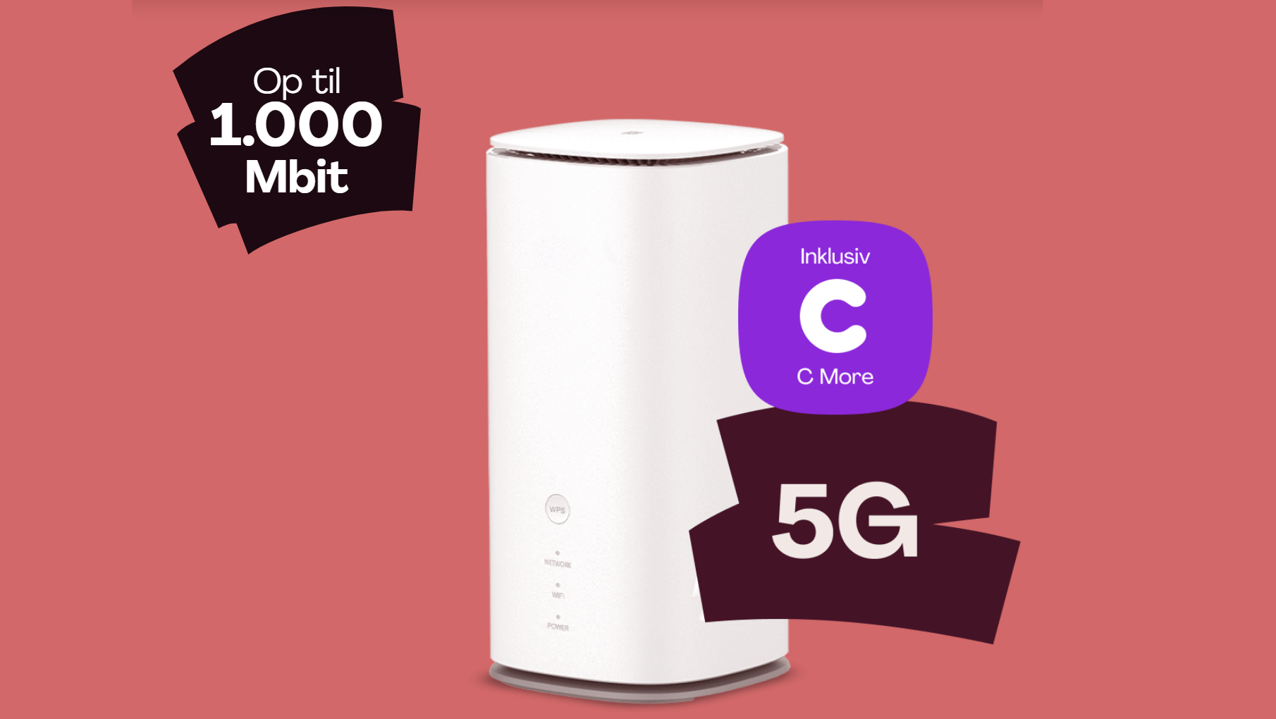 Få billigt 5G internet med router hos Call Me