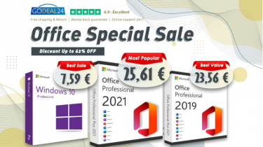 En stor nyhed: Lifetime Office 2021 kun for 25,61 €. Kom til Godeal24 Office Special Udsalg!