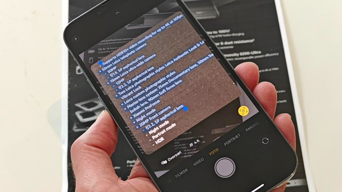 Sådan kopierer du tekster fra bøger med iPhone