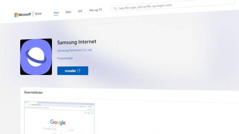 Samsung lancerer sin internetbrowser til Windows-computere
