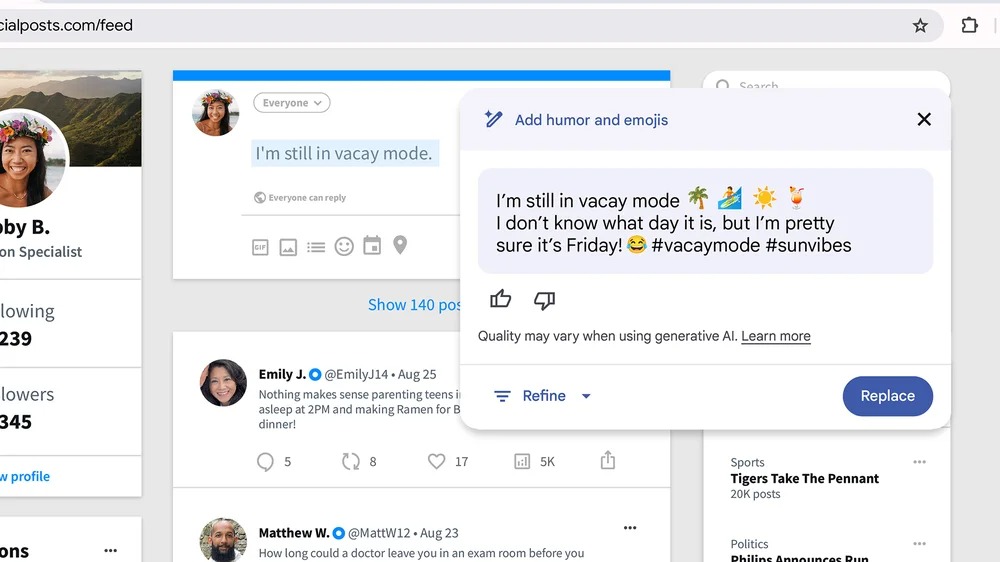 Googles AI vil hjælpe dig med at skrive tekst i Chrome