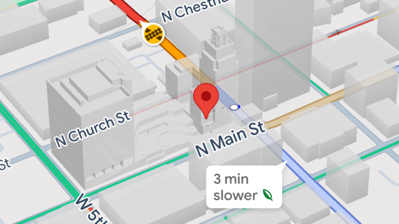 Google Maps tester 3D-bygninger under navigation