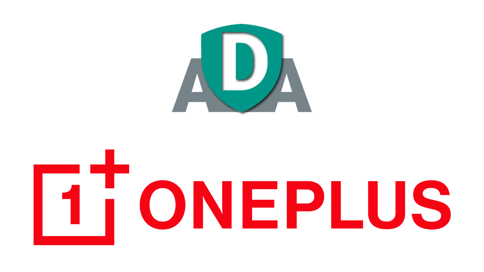 OnePlus Logo og ADA logo sammen