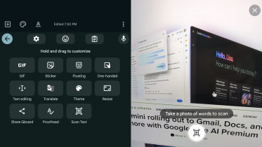 Android-tastaturet Gboard kan nu scanne tekst