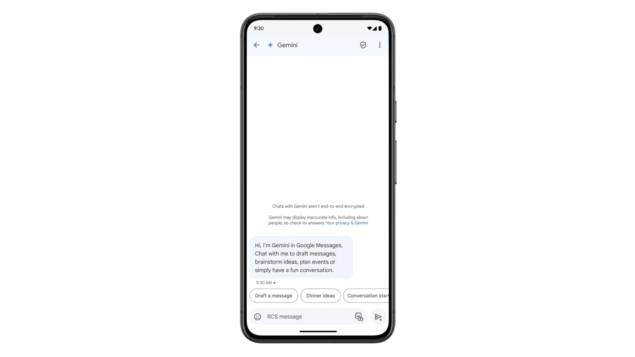 Nu kan du chatte med Gemini i Google-appen Beskeder