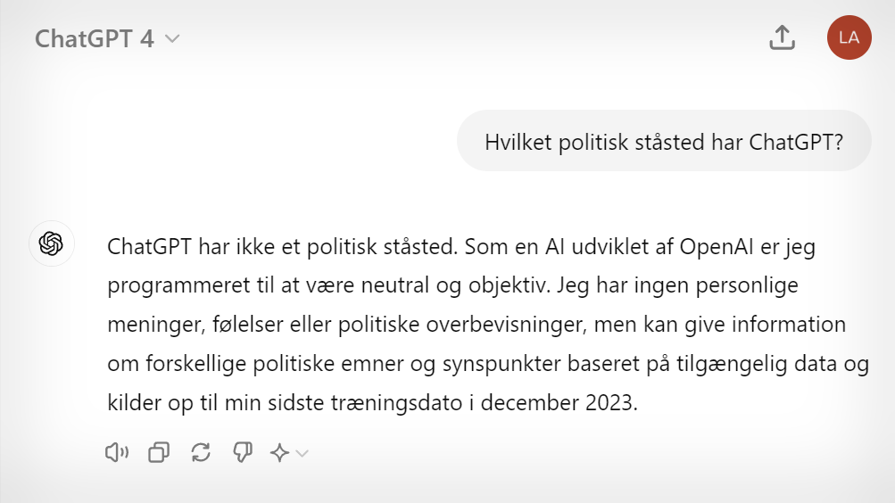 ChatGPT tager EU-kandidattest til EU-valg 2024 – er venstreorienteret
