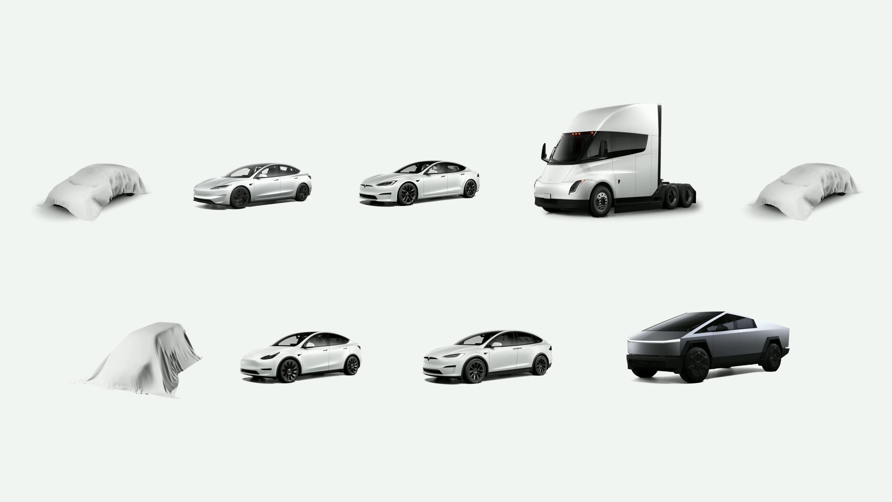 Elon Musk teaser for tre nye Teslaer