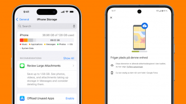 Sådan frigør du lagerplads på din iPhone eller Android-mobil