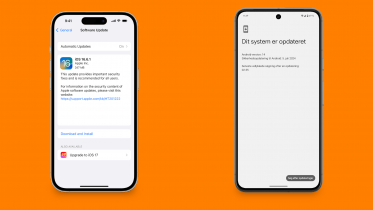 Sådan opdaterer du din iPhone og Android-mobil