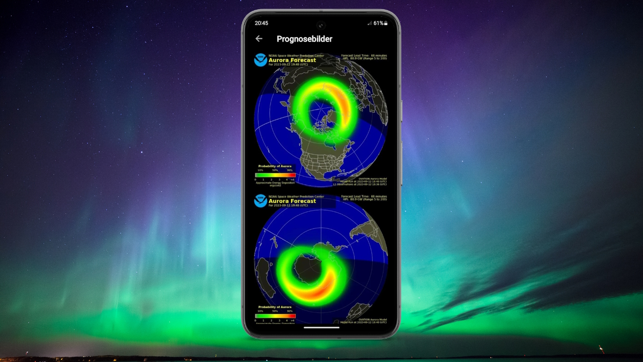 De bedste apps til at se nordlys i Danmark