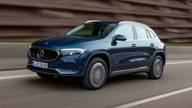 Test, bedømmelse og pris på Mercedes-Benz EQA