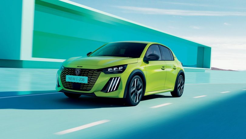 Peugeot e-208 opgraderes til 433 km rækkevidde