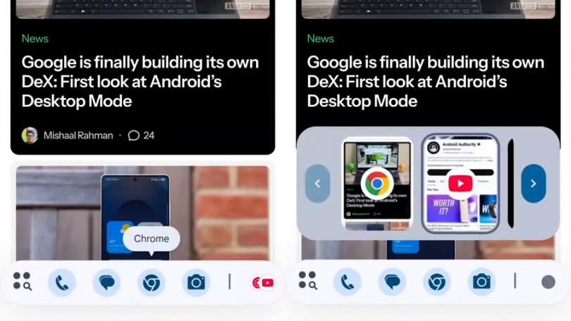 Telefoner med Android 16 får smart proceslinje til multitasking