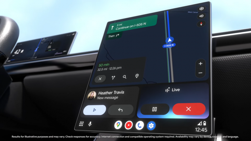 Gemini kommer til Android Auto og biler med Android Automotive