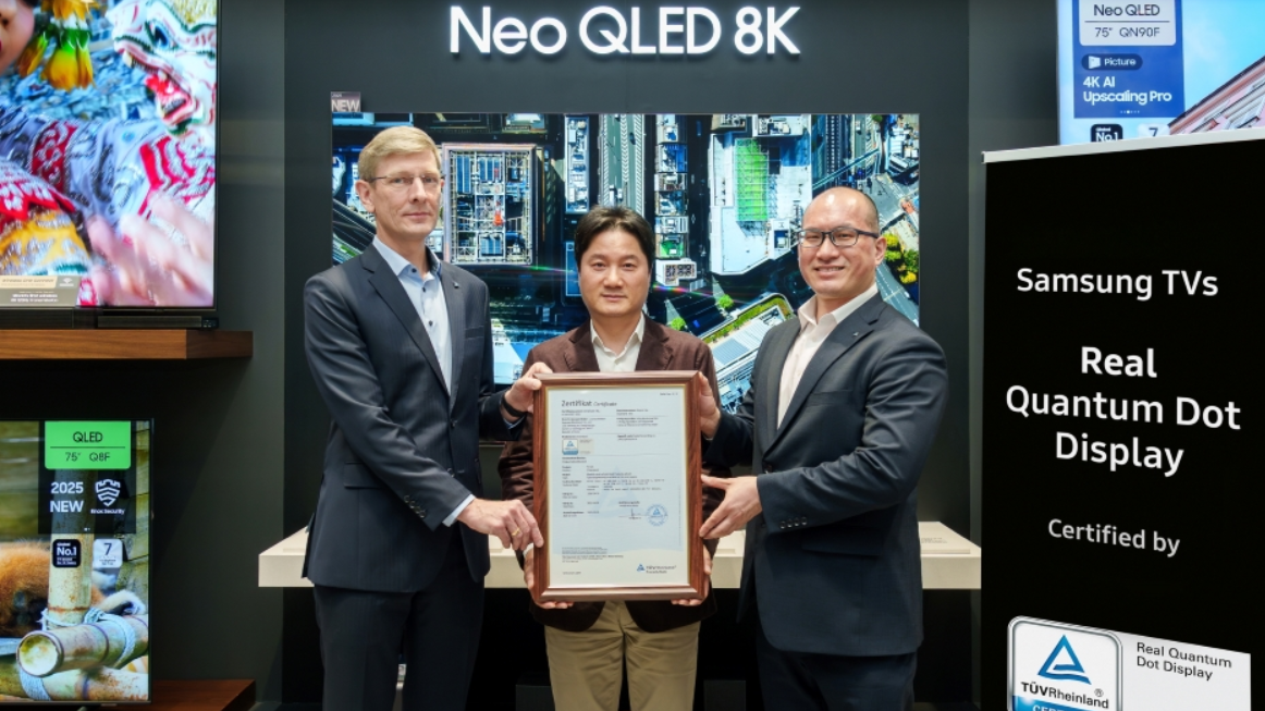 Samsung får kvalitetsstempel for farverige QLED-tv