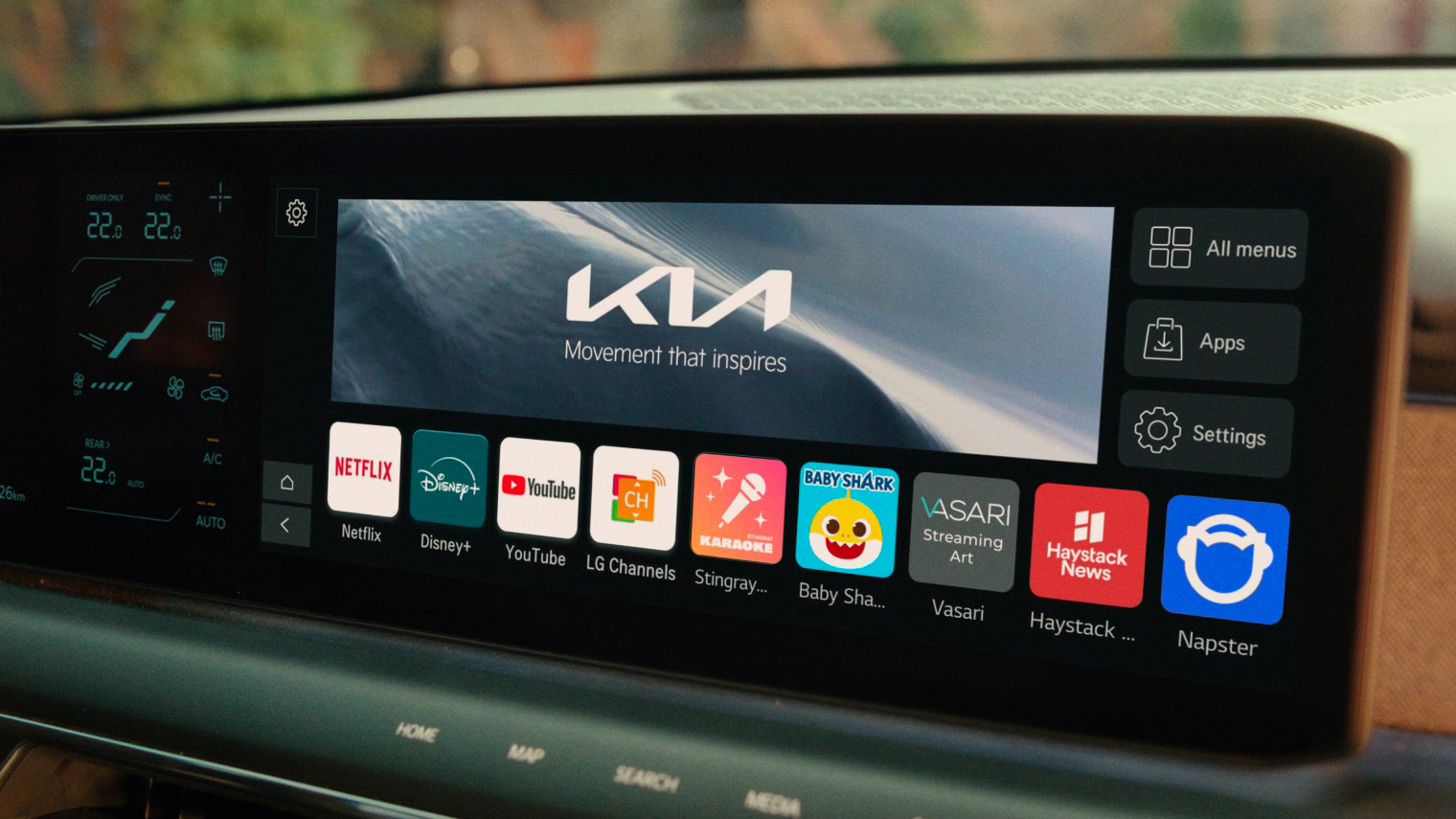 Kia lancerer streamingtjenester i deres biler