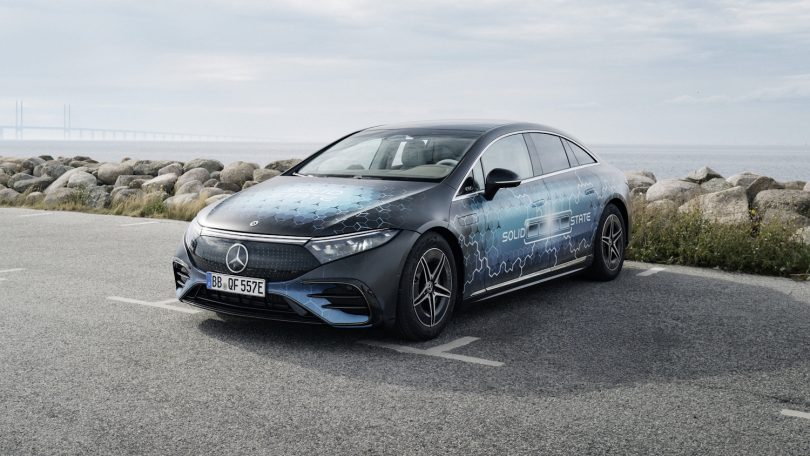Mercedes EQS med solid state-batteri kører længere end dieselbiler