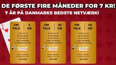 Hallo fejrer 7 år med mobilabonnementer til kun 7 kroner