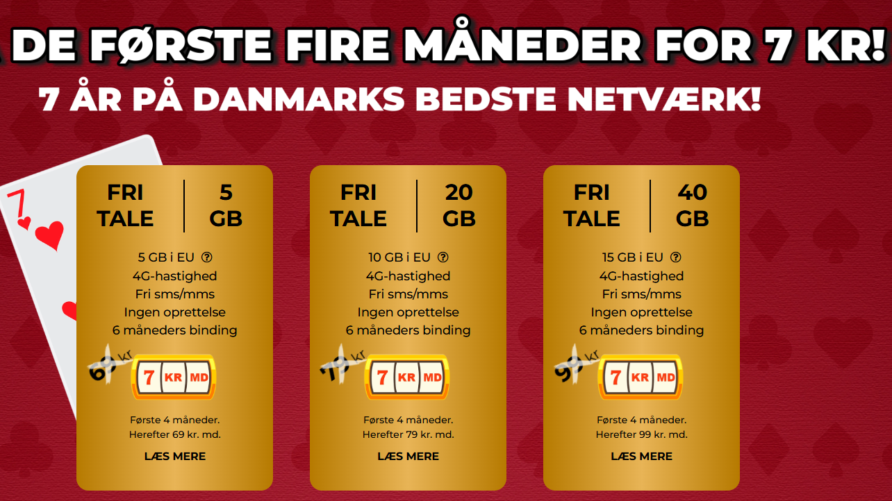 Hallo fejrer 7 år med mobilabonnementer til kun 7 kroner