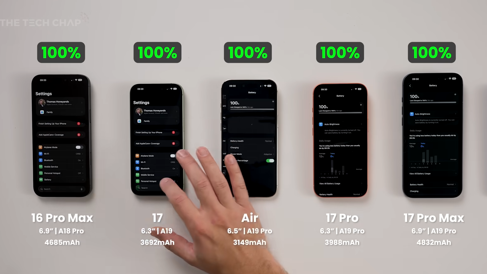 Test: iPhone Air har god batteritid