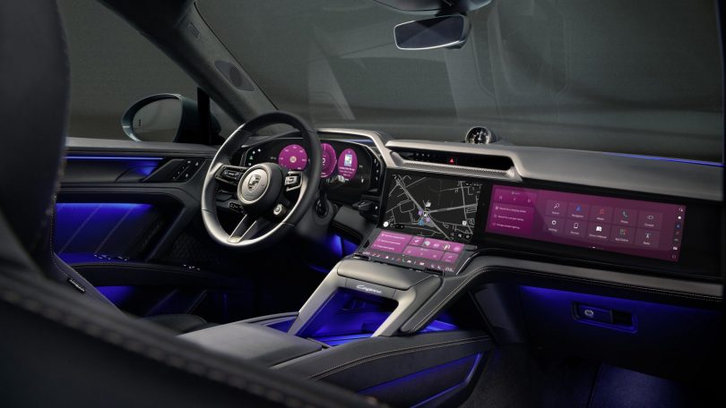 Porsche afslører nyt infotainmentsystem i Cayenne Electric
