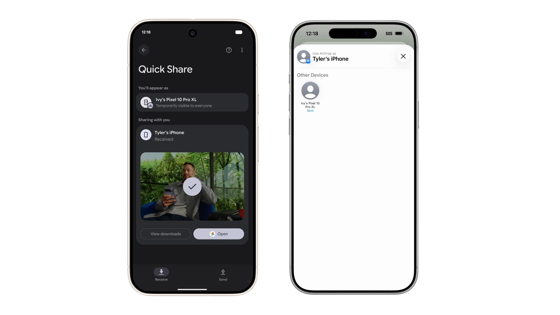 Nu kan du dele filer direkte mellem Android og iPhone
