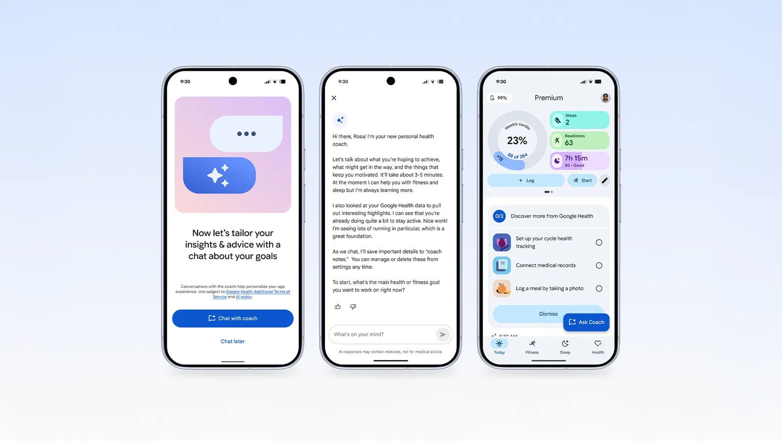 Google lancerer nyt sundhedsunivers og nyt Fitbit